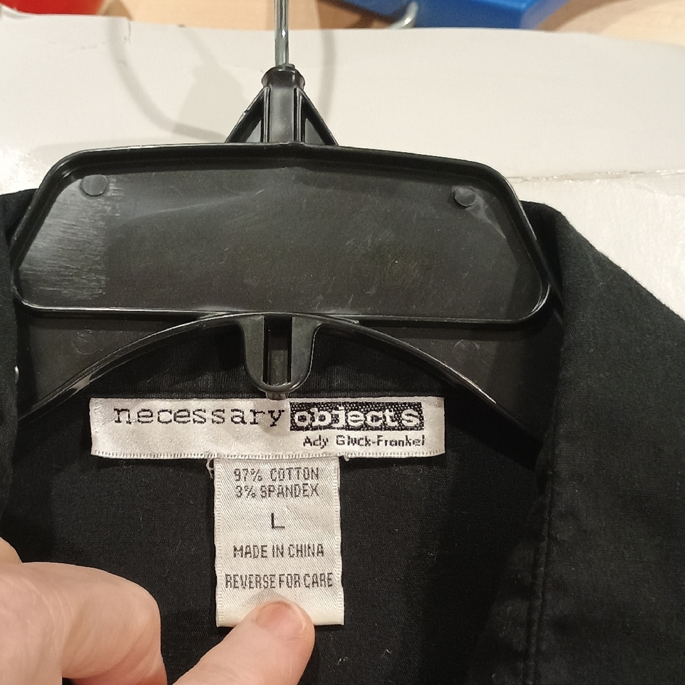 Necessary Objects Classic Black Button-Up Dress - image 2